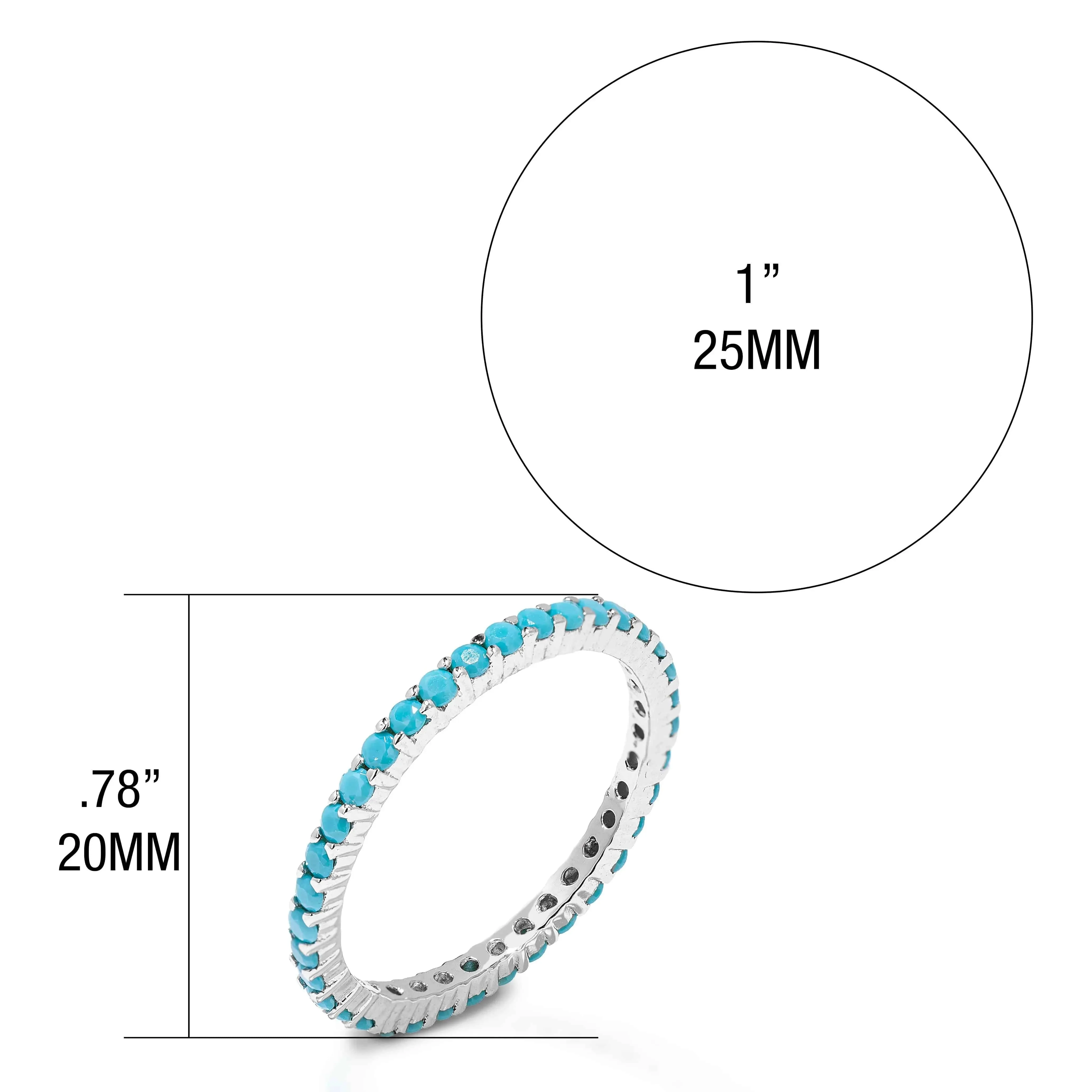 KELLY HERD TURQUOISE ETERNITY RING