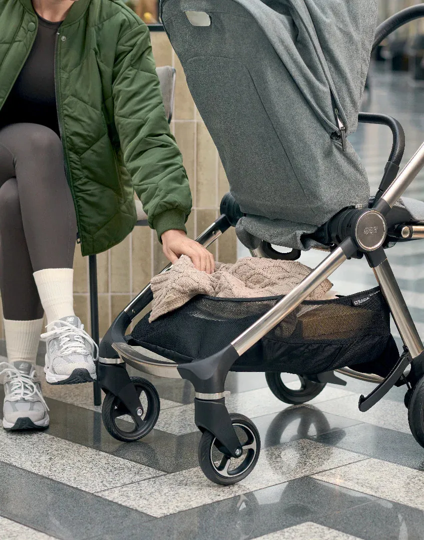 Mamas & Papas Strada Pram Bundle (3 Pieces) - Grey Melange