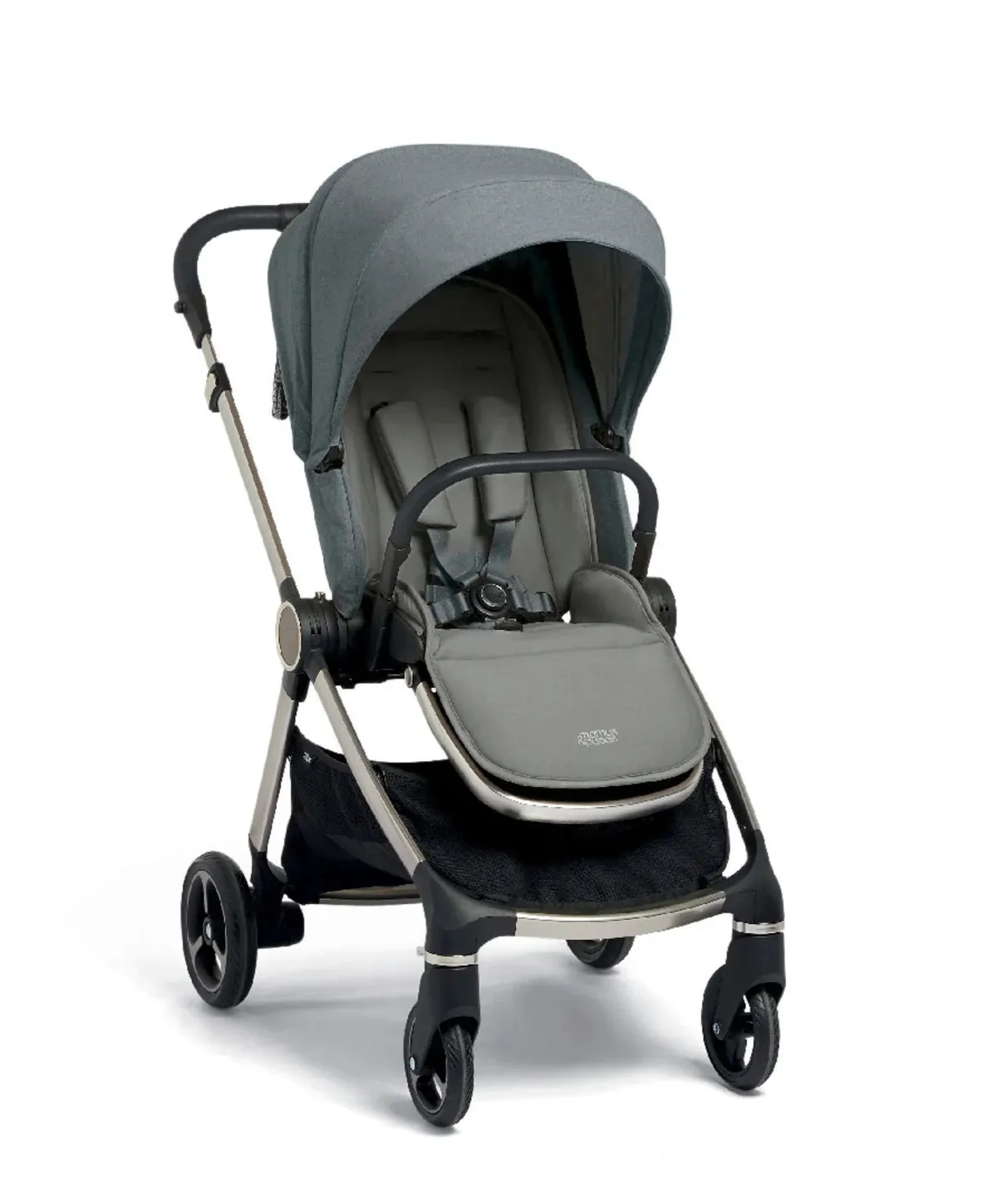Mamas & Papas Strada Pram Bundle (3 Pieces) - Grey Melange
